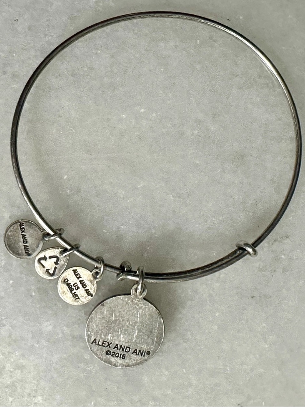 ALEX AND ANI Because I Love You + Energy Silver Tone Bracelet Adjustable
Bangle - Picture 2 of 7